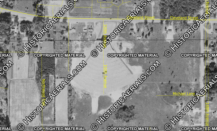 M-104 Drive-In Theatre - 1955 Aerial (newer photo)